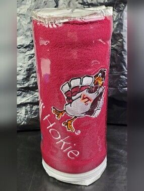 Collegiate Collection Virginia Tech Lil Hokies Embroidered Fleece Throw - NWT
